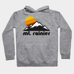 Retro Mt Rainier ))(( Tourist Souvenir Travel Washington Design Hoodie